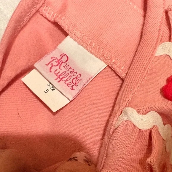 Ricrac & Ruffles Gingerbread Dress With Heart Buttons - Picture 5 of 5